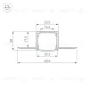 Профиль Arlight FANTOM-W20-H20-2000 ANOD 054185 054185 - 3