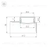 Профиль Arlight FANTOM-W20-H10-EDGE-2000 ANOD 054183 054183 - 3