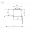 Профиль Arlight FANTOM-W20-H20-EDGE-2000 ANOD 054184 054184 - 3