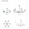 Люстра на штанге Myfar Leon MR2400-6C MR2400-6C - 7