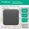 Выключатель 1-клавишный 10А 250B изолир. Пластина Systeme Electric Blanca наруж Антрацит BLNVA101016 BLNVA101016 - 2