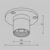 Основание с внутренней резьбой без ввода питания Maytoni Shelf CA023BI-B CA023BI-B - 5