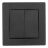 Выключатель двухклавишный Arte Milano SET06-1-30-2 black SET06-1-30-2 black - 2