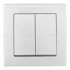 Выключатель двухклавишный Arte Milano SET06-1-30-2 silver SET06-1-30-2 silver - 2