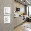 Выключатель двухклавишный Arte Milano SET06-1-30-2 silver SET06-1-30-2 silver - 4