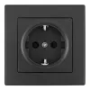 Комплект розетки с/з и шторками и рамкой Arte Milano SET06-1-40-1 black SET06-1-40-1 black - 2