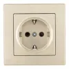 Комплект розетки с/з и шторками и рамкой Arte Milano SET06-1-40-1 shampan SET06-1-40-1 shampan - 2