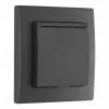Комплект розетки с/з и шторками, защитной крышкой и рамкой Arte Milano SET06-1-41-1 black SET06-1-41-1 black - 4