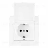 Комплект розетки с/з и шторками, защитной крышкой и рамкой Arte Milano SET06-1-41-1 white SET06-1-41-1 white - 1