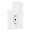 Комплект розетки с/з и шторками, защитной крышкой и рамкой Arte Milano SET06-1-41-1 white SET06-1-41-1 white - 3
