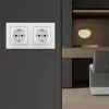 Розетка двойная (двухпостовая) с/з и шторками Arte Milano SET06-2-40-1x2 silver SET06-2-40-1x2 silver - 2
