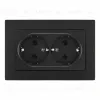 Розетка двойная с/з и шторками Arte Milano SET06-double-40-2 black SET06-double-40-2 black - 1