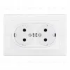 Розетка двойная с/з и шторками Arte Milano SET06-double-40-2 white SET06-double-40-2 white - 1