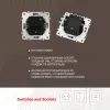 Выключатель круглый одноклавишный с рамкой Arte Milano SET08-1-30-1 black SET08-1-30-1 black - 3