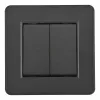 Выключатель двухклавишный Arte Milano SET16-1-30-2 black SET16-1-30-2 black - 2