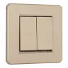 Выключатель двухклавишный Arte Milano SET16-1-30-2 shampan SET16-1-30-2 shampan - 1