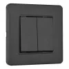 Выключатель двухклавишный Arte Milano SET16-1-30-2 black SET16-1-30-2 black - 1