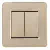 Выключатель двухклавишный Arte Milano SET16-1-30-2 shampan SET16-1-30-2 shampan - 2