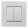 Выключатель двухклавишный Arte Milano SET16-1-30-2 silver SET16-1-30-2 silver - 2