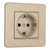 Комплект розетки с/з и шторками и рамкой Arte Milano SET16-1-40-1 shampan SET16-1-40-1 shampan - 1