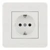 Комплект розетки с/з и шторками и рамкой Arte Milano SET16-1-40-1 white SET16-1-40-1 white - 2