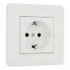 Комплект розетки с/з и шторками и рамкой Arte Milano SET16-1-40-1 white SET16-1-40-1 white - 1
