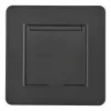 Комплект розетки с/з и шторками, защитной крышкой и рамкой Arte Milano SET16-1-41-1 black SET16-1-41-1 black - 1