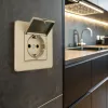 Комплект розетки с/з и шторками, защитной крышкой и рамкой Arte Milano SET16-1-41-1 shampan SET16-1-41-1 shampan - 5