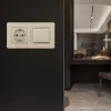Выключатель одноклавишный с розеткой Arte Milano SET16-2-40-1-30-1 shampan SET16-2-40-1-30-1 shampan - 2
