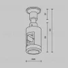 Крепление настенное одинарное Maytoni Flarity TRA155CW-S1-PT TRA155CW-S1-PT - 5