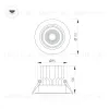 Встраиваемый светильник Arlight MS-VORTEX-BUILT-R110-20W Warm3000 (WH-WH, 20 deg, 230V) 056565 056565 - 2
