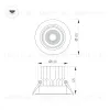Встраиваемый светильник Arlight MS-VORTEX-BUILT-R135-30W Warm3000 (WH-WH, 50 deg, 230V) 056571 056571 - 2
