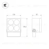 Прожектор Arlight ALT-BLOCK-S130x130-15W Day4000 (GR, 60 deg, 230V) 055243 055243 - 4