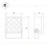 Прожектор Arlight ALT-BLOCK-S185x185-36W Day4000 (GR, 15 deg, 230V) 055247 055247 - 4