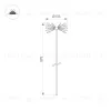 Ландшафтный светильник Arlight KT-DANDEL-BOLL-H895-0.5W Warm3000 (WH, 24 deg, 24V) 050680 050680 - 2