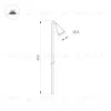 Ландшафтный светильник Arlight KT-HAREBELL-BOLL-H450-3W Warm3000 (BK, 40 deg, 24V) 050688 050688 - 2