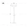 Ландшафтный светильник Arlight KT-MUCENA-BOLL-B-H450-2W Warm3000 (WH, 100 deg, 24V) 050670 050670 - 2