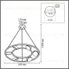 Подвесная люстра Lumion Moderni Torina 8340/6 8340/6 - 2