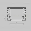 Рассеиватель для профиля 16×12 Maytoni Led Strip ALM-005-B-DF-2M 642024 642024 - 2