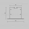 Комплект заглушек для профиля 50×35 2шт Maytoni Led Strip ALM-5035T-S-EC 642034 642034 - 6