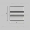 Комплект заглушек для профиля 35×35 2шт Maytoni Led Strip ALM-3535A-S-EC 642033 642033 - 6