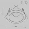 Встраиваемый светильник Maytoni Technical Share DL126-GU10-B DL126-GU10-B - 7