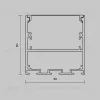 Алюминиевый профиль накладной-подвесной 50x50 Maytoni Led Strip ALM-5050T-B-2M 633008 633008 - 5
