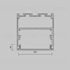 Рассеиватель для профиля 50×50 Черный, 2 м Maytoni Led Strip ALM-5050T-B-DF-2M 642048 642048 - 2