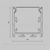 Алюминиевый профиль накладной-подвесной 35x35 Maytoni Led Strip ALM-3535BT-S-3M 633002 633002 - 5