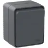 Переключатель 1-клавишный 10 АХ Systeme Electric AtlasDesign Profi54 Наруж Антрацит ATN544061 ATN544061 - 2
