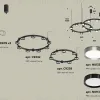 Комплект подвесного светильника Ambrella Light Techno Ring XR92091210 (A9209x2, C9238, C9242, N8113, N8133) XR92091210 - 2