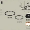 Комплект подвесного светильника Ambrella Light Techno Ring XR92091100 (A9209x2, C9238, C9242, N8141, N8126) XR92091100 - 2