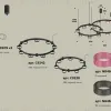 Комплект подвесного светильника Ambrella Light Techno Ring XR92091310 (A9209x2, C9242, C9238, N8486, N8484) XR92091310 - 2