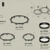 Комплект подвесного светильника Ambrella Light Techno Ring XR92092200 (A9209x3, C9242, C9238, C9232, N8462, N8478) XR92092200 - 2